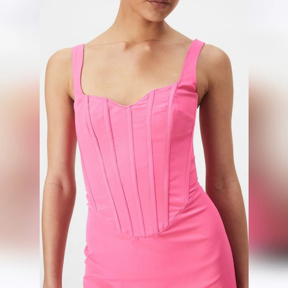 Bardot Pink Midi Dress - Picture 5 of 14